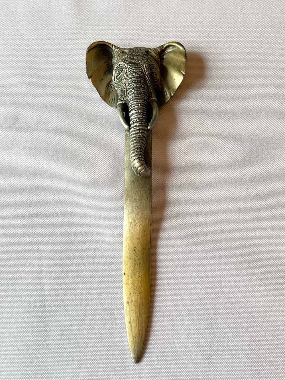 Vintage 1990’s Fort USA Pewter Elephant Head Letter Opener